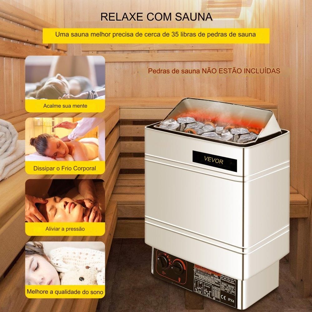 Sauna Elétrica - 8kw, 380-415V