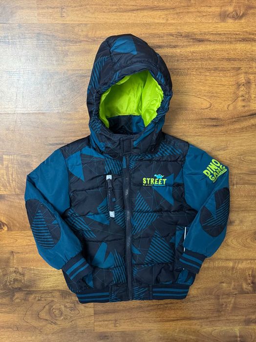 Kurtka ocieplana z kapturem jesienna zimowa kurteczka Kiki Koko 104 4