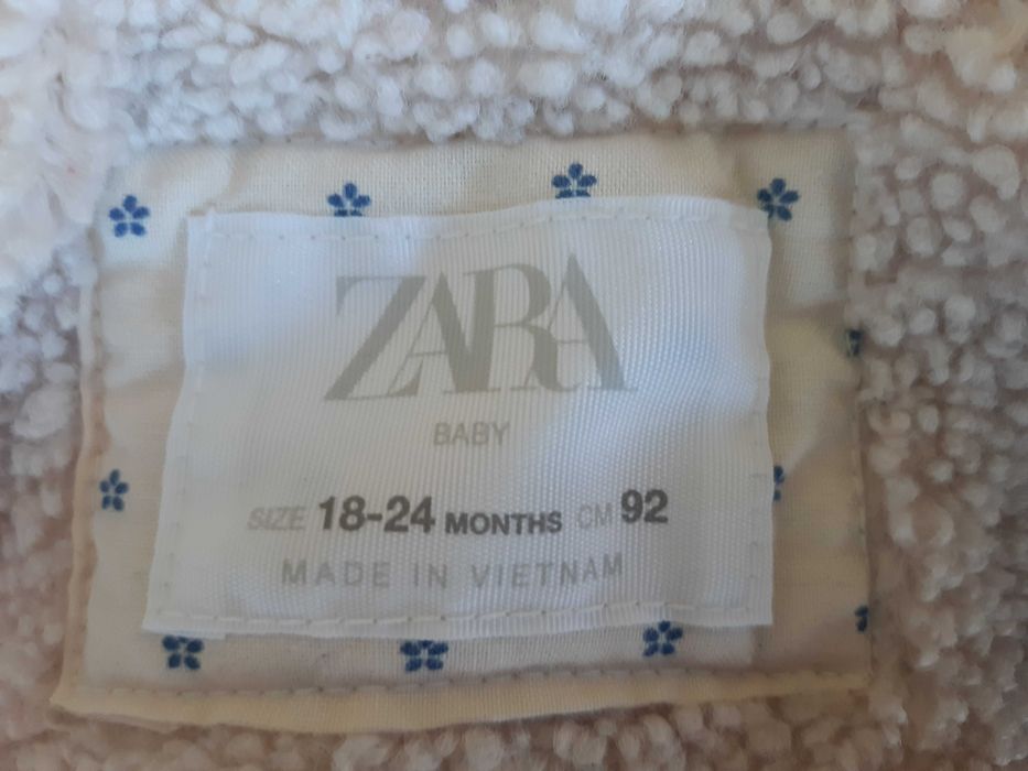 Kurtka zimowa Zara dla dziecka rozm 92
