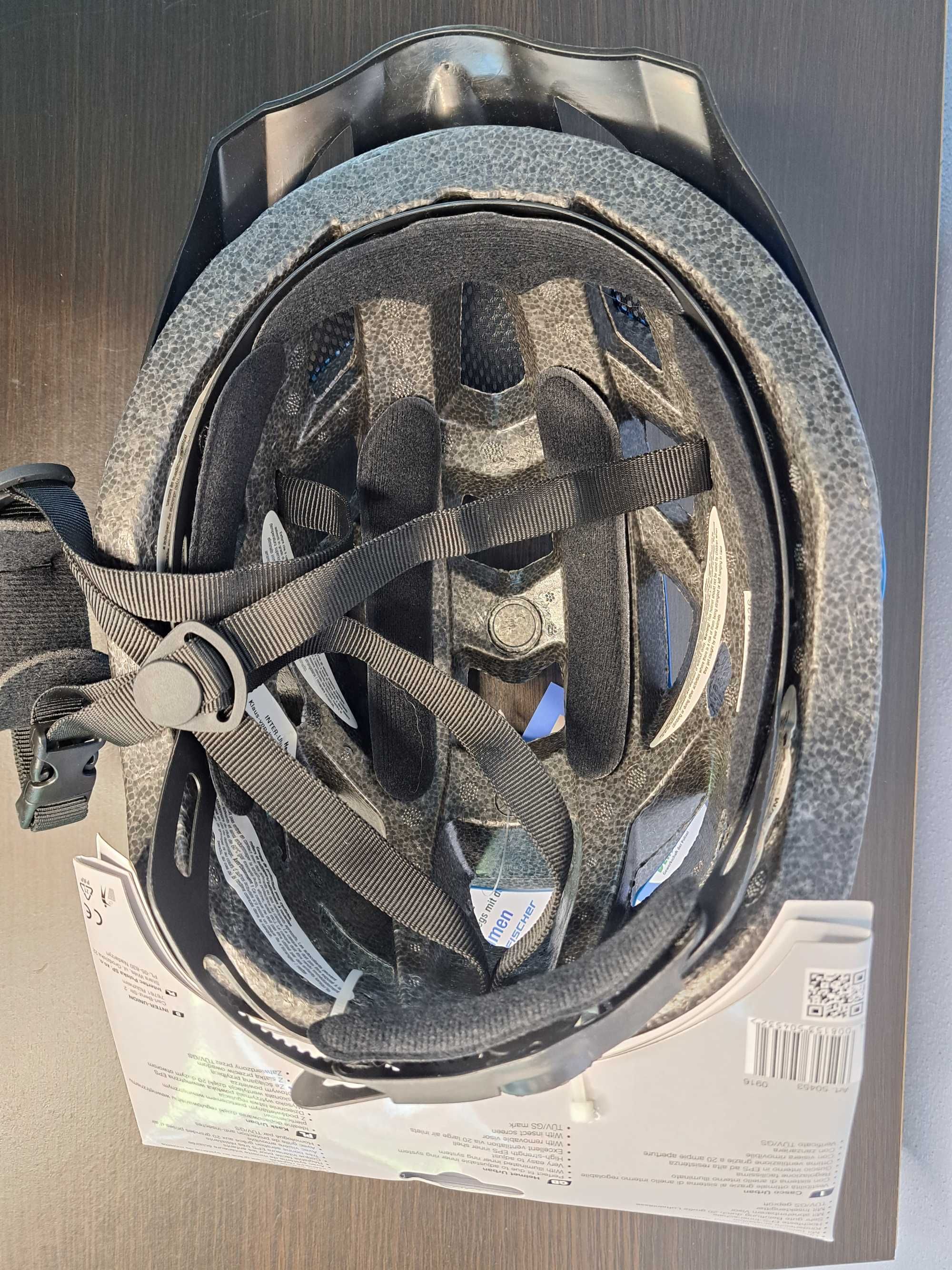 Kaski Kask rowerowy Fischer Helm Urban r. 52-59 cm S/M niebieski