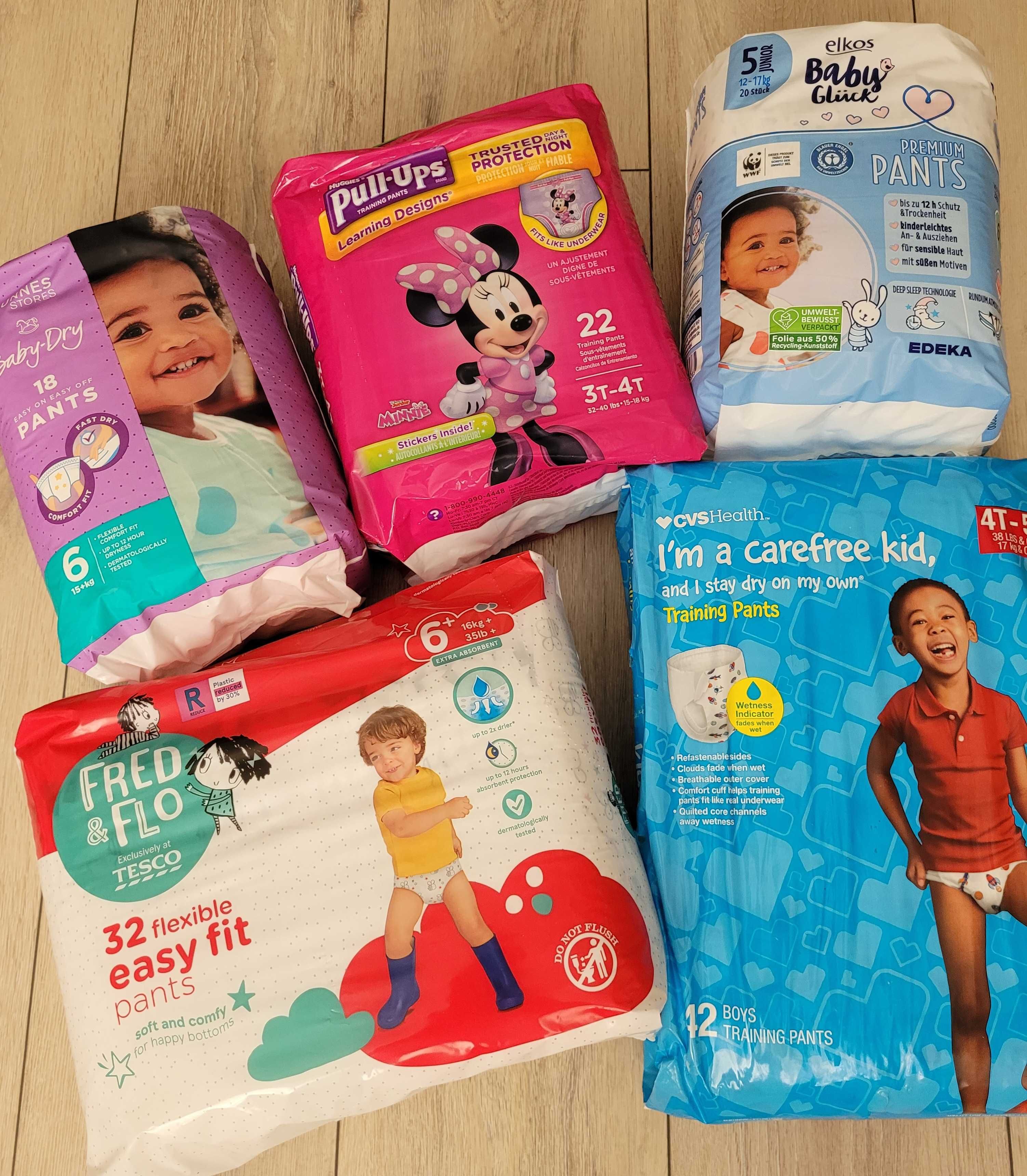 Памперси, підгузники, Pampers трусики 3, 4, 5, 6,