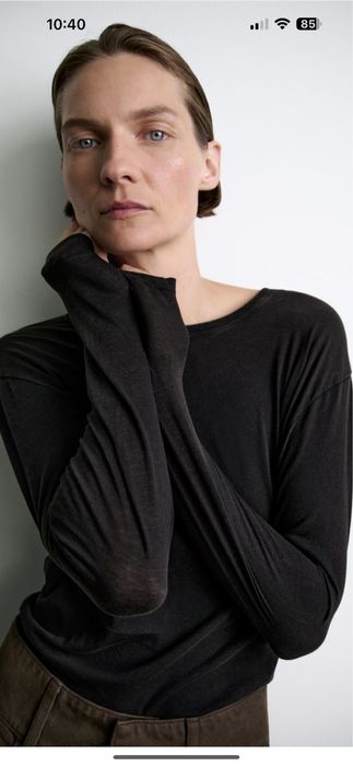 Полупрозорий лонгслів zara M