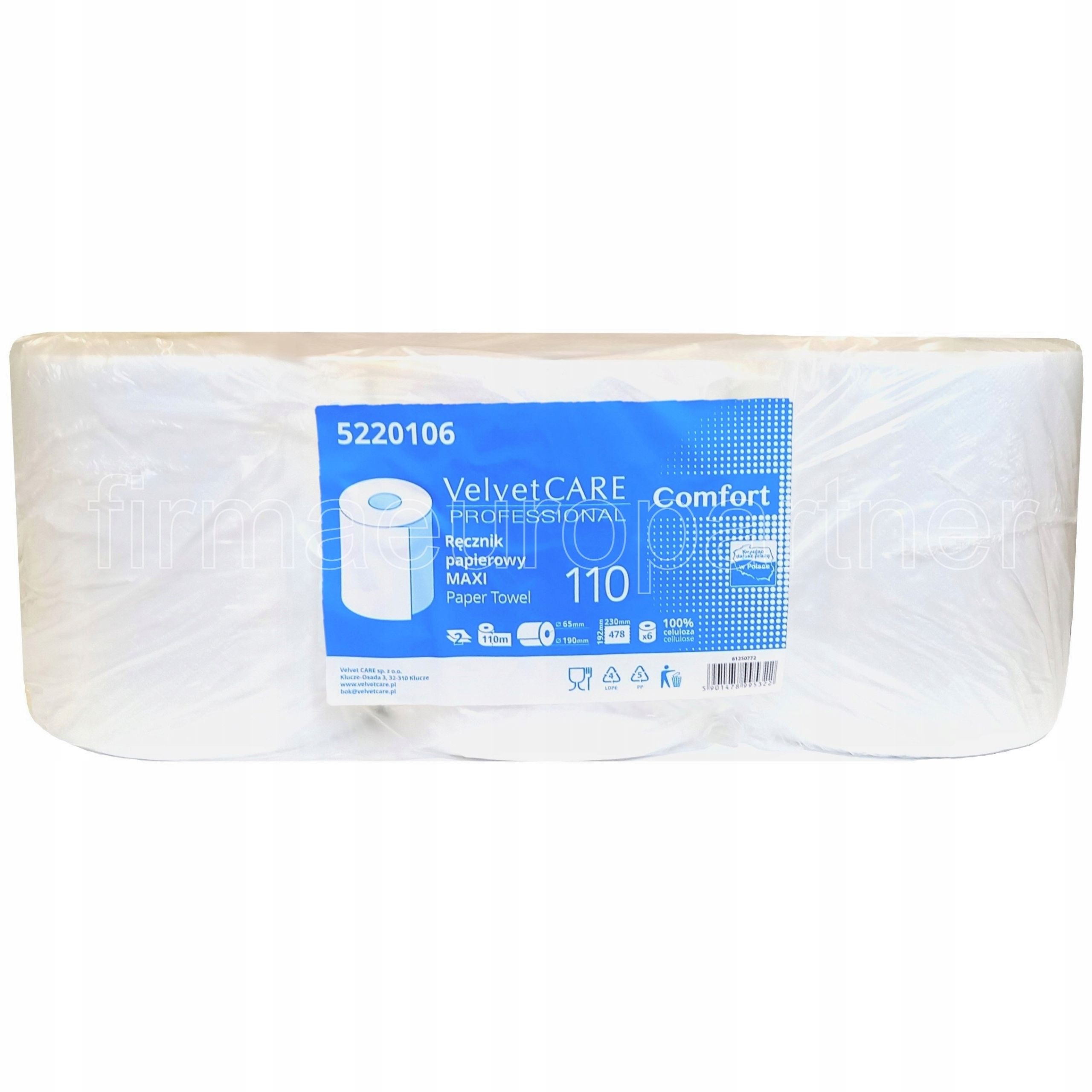 Ręcznik papierowy Velvet MAXI opak.6x110m europartnersklep.pl