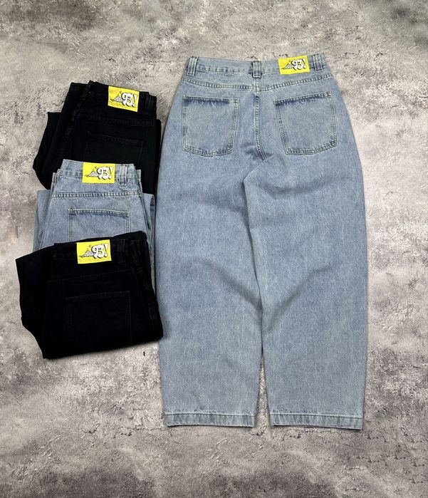 Широкие черные джинсиы Empyre голубые штаны polar big boy x huf