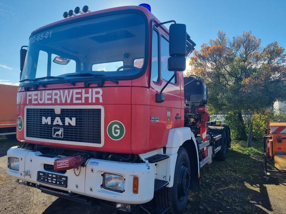 MAN 26-343  MAN 26.343 Hakowiec + HDS 8ton, ATLAS 15 900km przebiegu, idealny