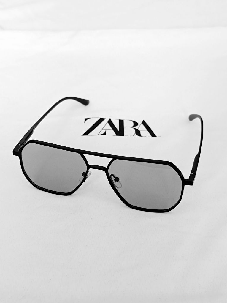Okulary przeciwsłoneczne męskie w stylu Aviator | Zara One Size Summer