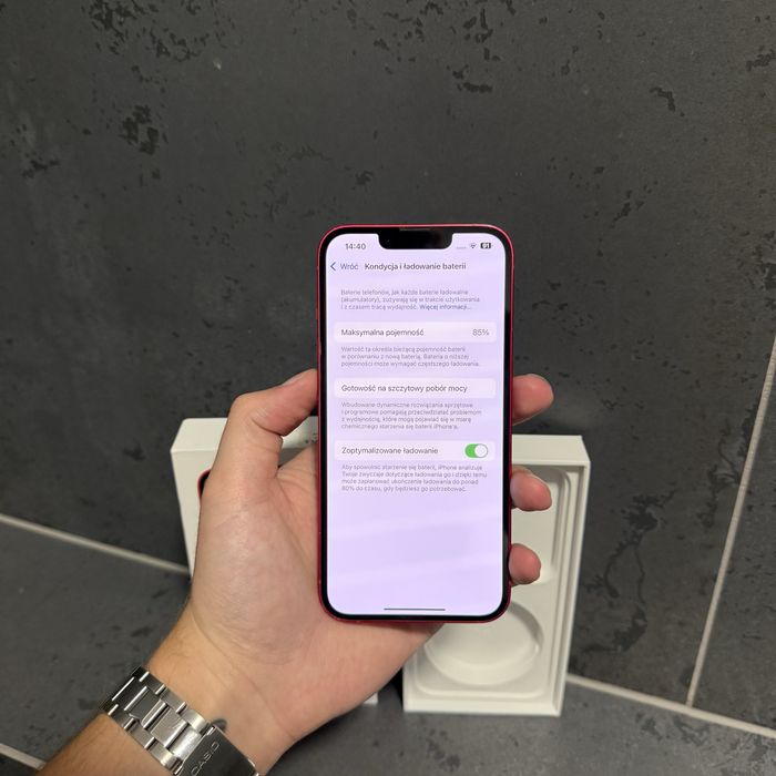 iPhone 14 Czerwony RED 128GB Bateria 85%