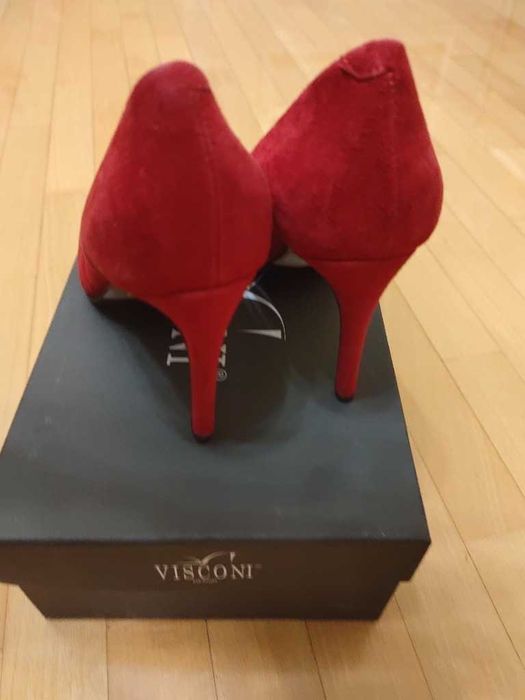 Czółenka damskie Visconi roz. 36 czerwone nowe