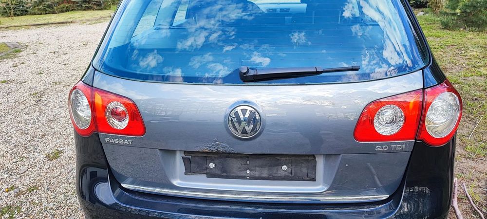 VW passat B6 kombi klapa szara ld7w goła z szybą