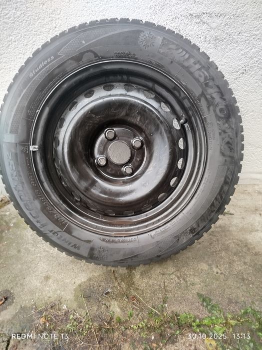 Koła Stalowe KIA 6Jx15 (4x100,ET46)+ Opony Hankook 185/65R/15 88T M+S