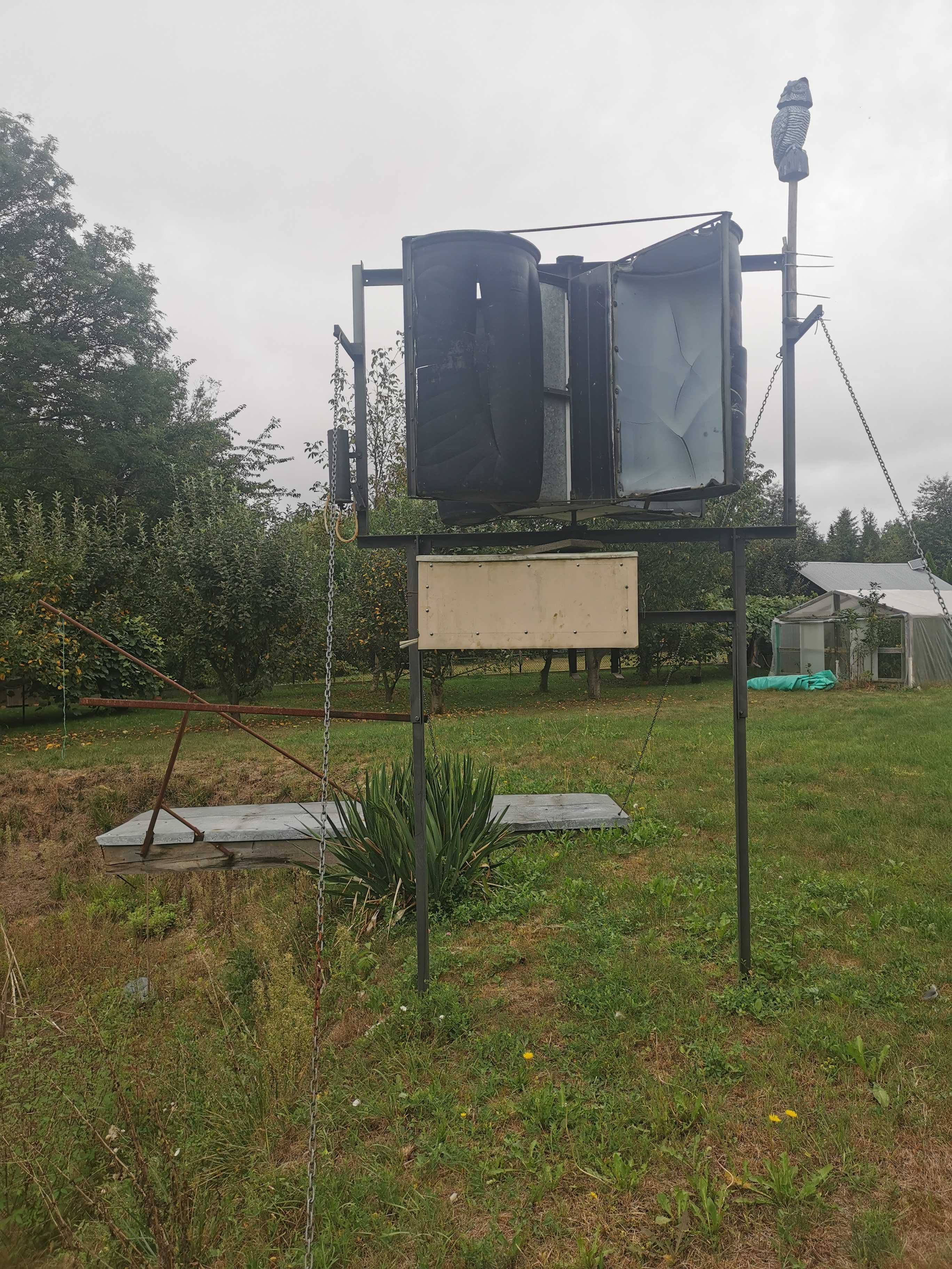 turbina wiatrowa wiatrak do napowietrzania stawu oczka wodnego