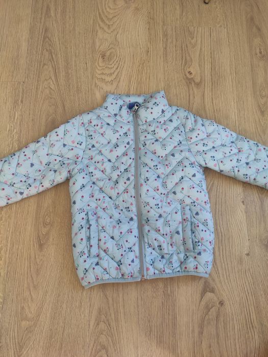 Kurtka jesienna przejściowa Lupilu 110 kwiaty dziewczynka