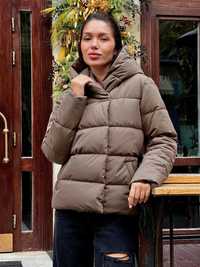 Куртка демісезонна жіноча, колір шоколад, розмір xs