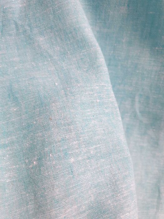 Morska niebieska koszula lniana Easy XL męska