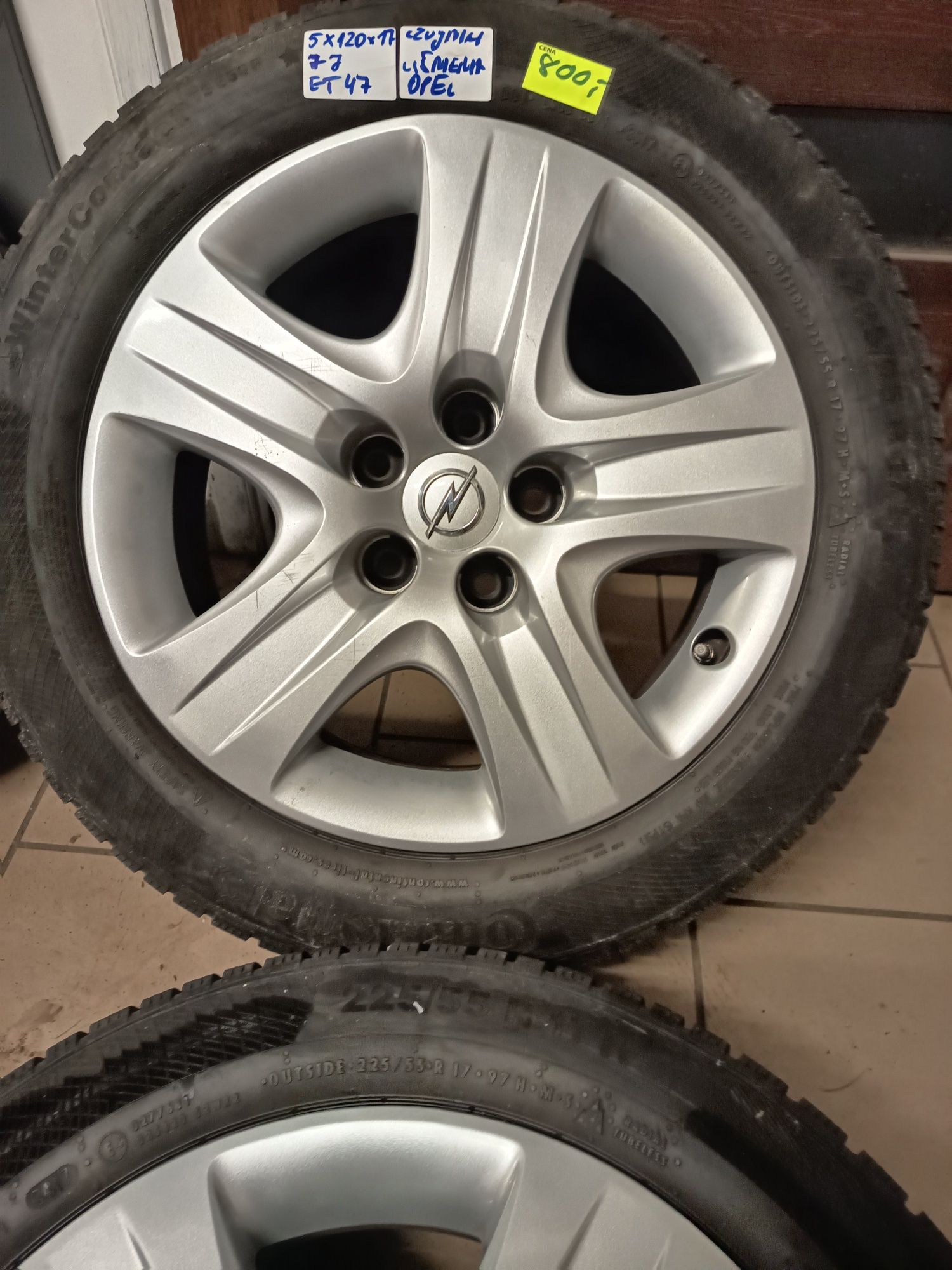 Felgi struktura Opel Czujniki ciśnienia 5x120x17/Montaż Wysyłka 25zł