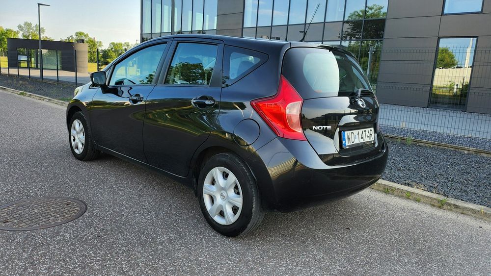 Nissan Note Salon PL 95tys km Klima Tempomat 1.2PB 2016r 5D Isofix