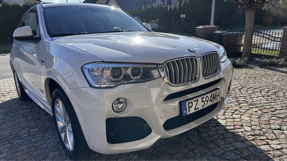 BMW X3 F25 2.0D X Drive 190KM, M Pakiet czerwone skóry