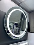 Зеркало для ванной с led подсветкой температурой время