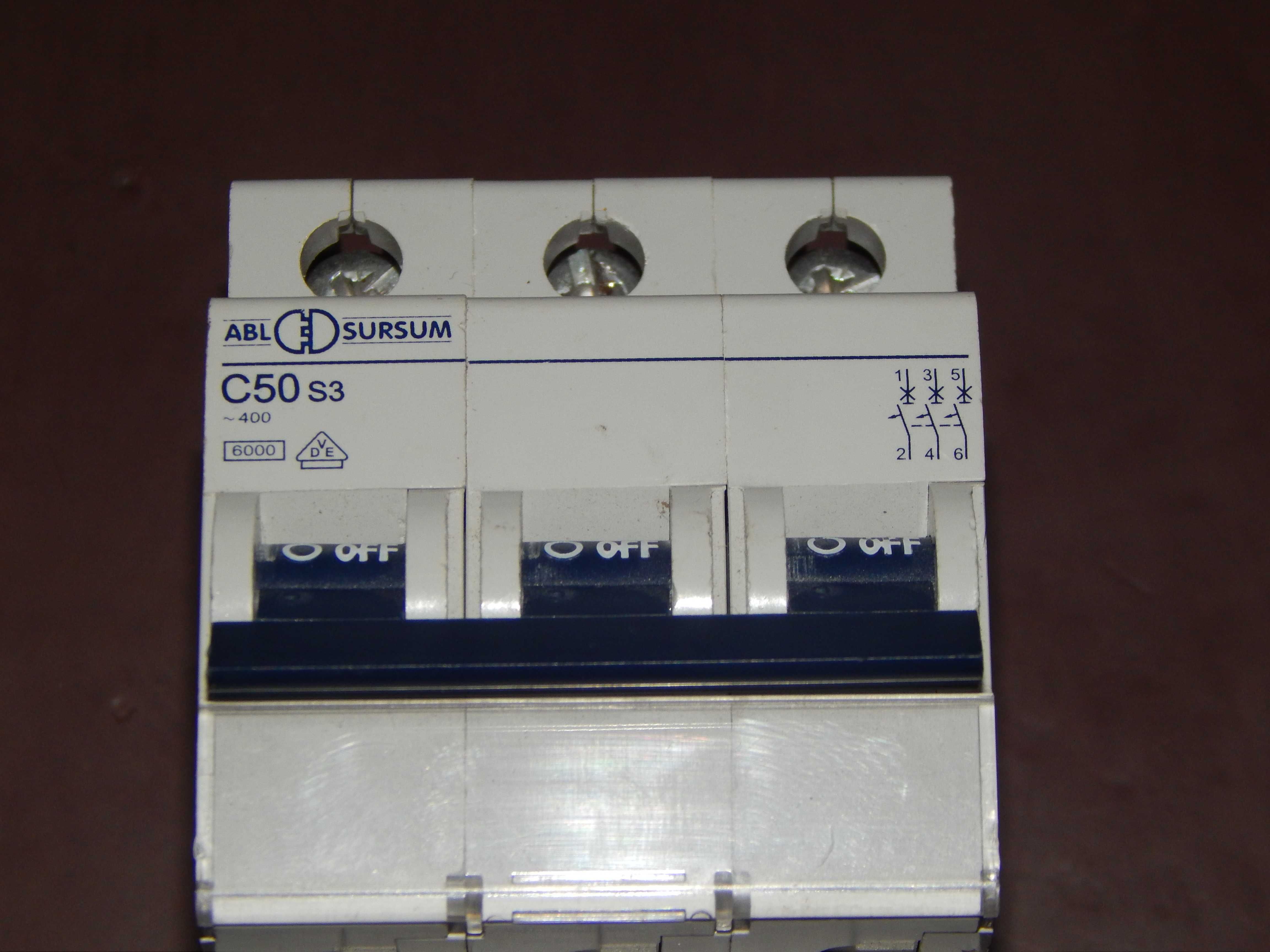Автоматичний вимикач, выключатель автоматический трехфазный Din рейки