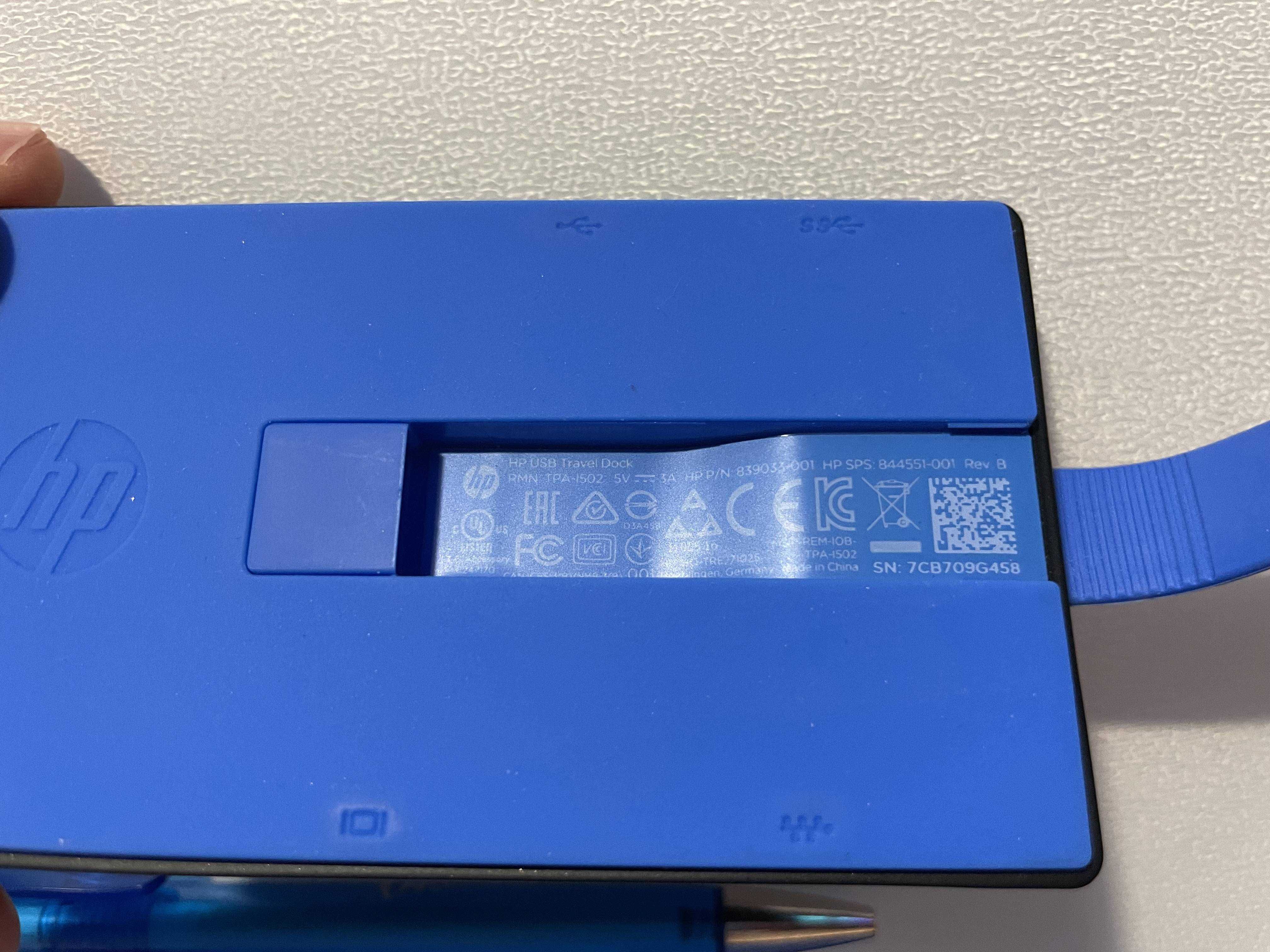 USB Podróżna stacja dokująca/ replikator portów. HP TPA I502