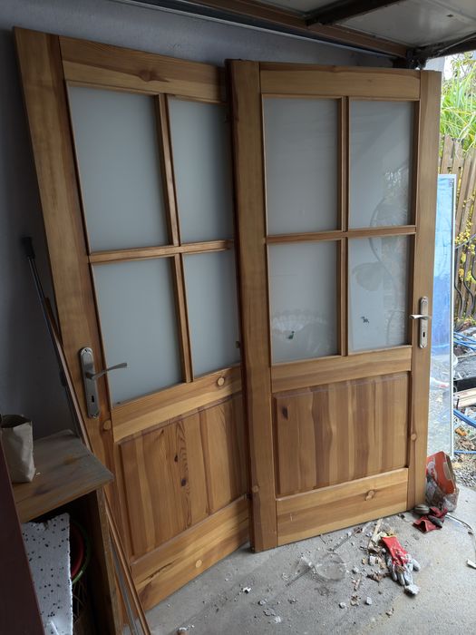 Drzwi drewniane sosnowe