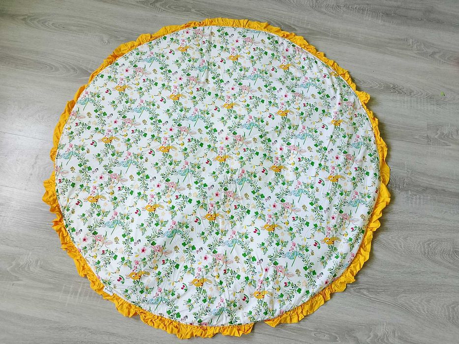 Mata niemowlęca żółta MinkyBaby handmade