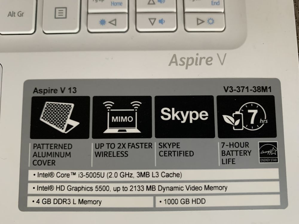 Acer Aspire V 13 i3-5005U/4GB/Win10 - OKAZJA