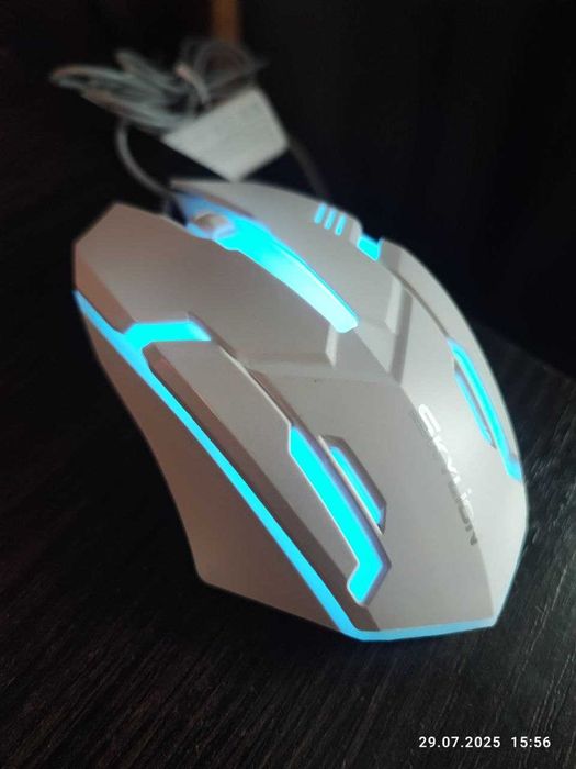 Провідна мишка з підсвіткою Skylion F1 Біла