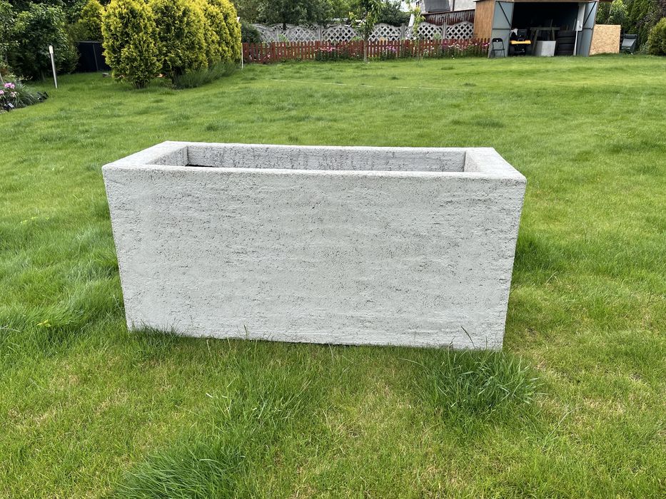 Donice styropianowe ogrodowe beton lub tynk