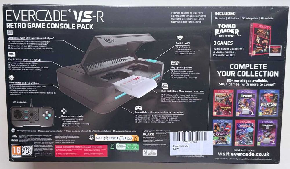 Ігрова консоль Evercade VSR + картридж Tomb Raider Collection 1