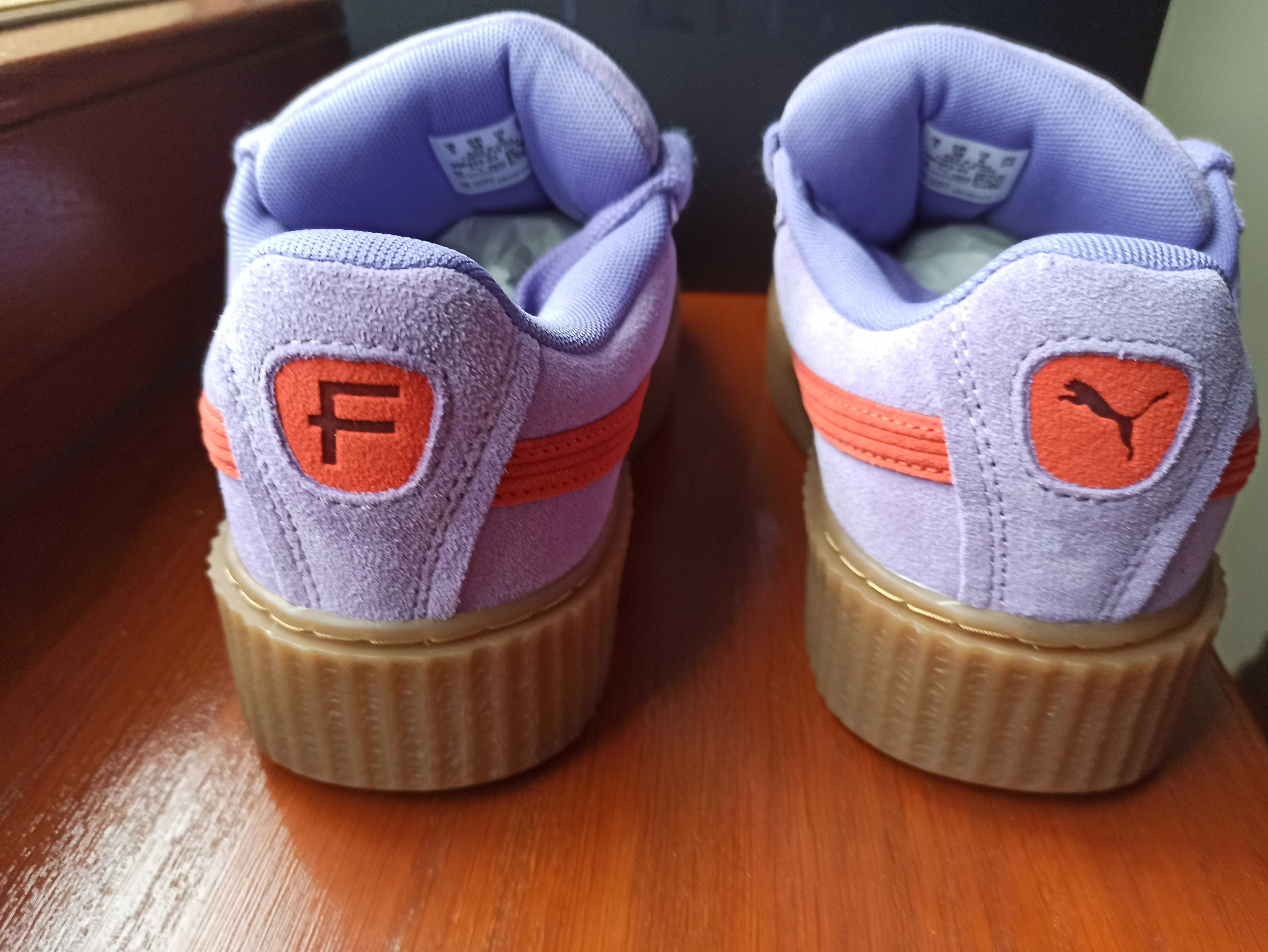 (r. 38) Puma Creeper Phatty Rihanna Fenty Lavender Alert 396403,-03