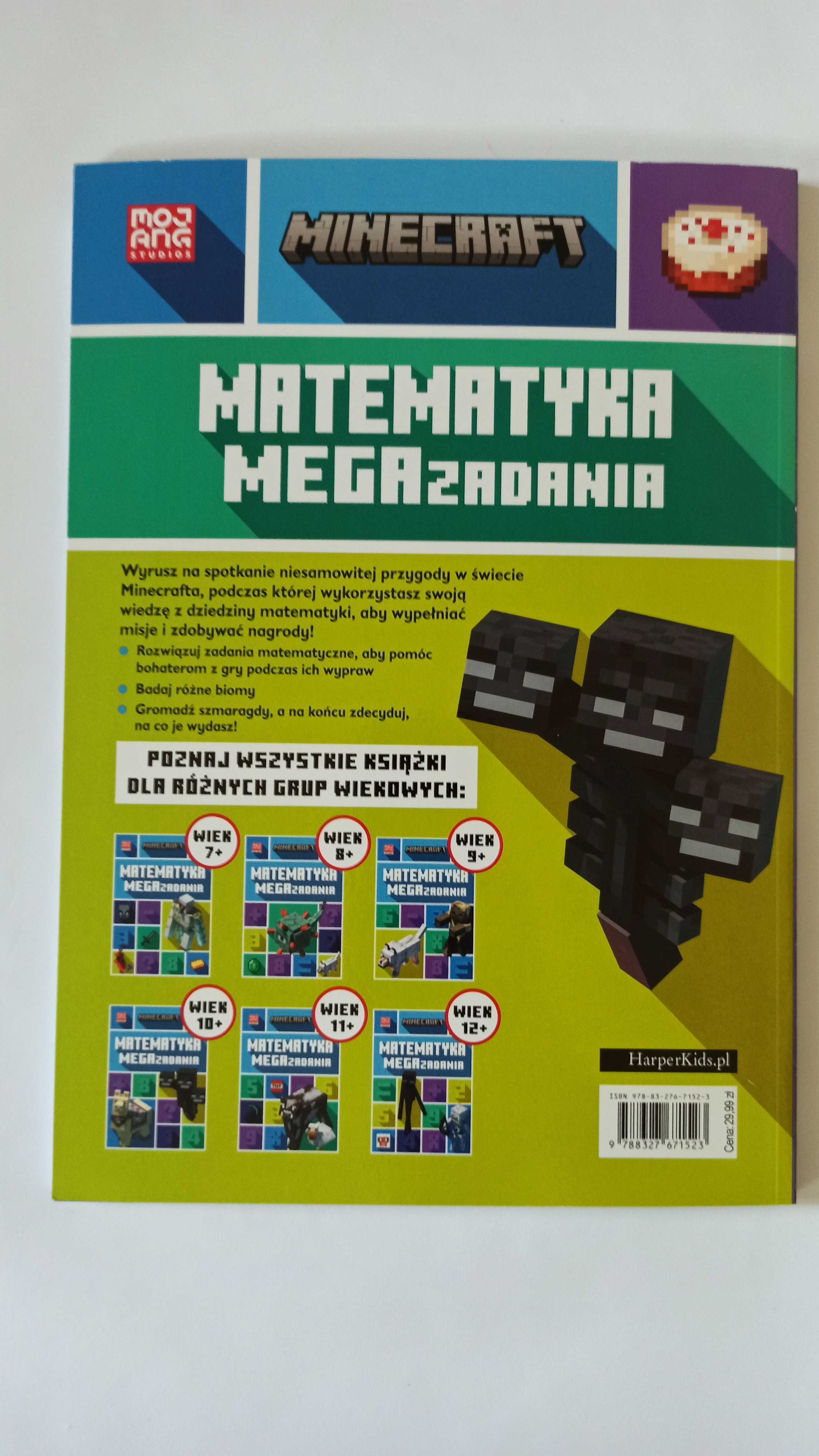 Minecraft – Matematyka MeGa zadania  dla dzieci 10+