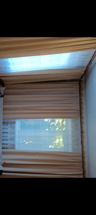 Штори мікровелюр бежеві