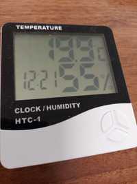 Термометр+гігрометр + годинник кліматична станція