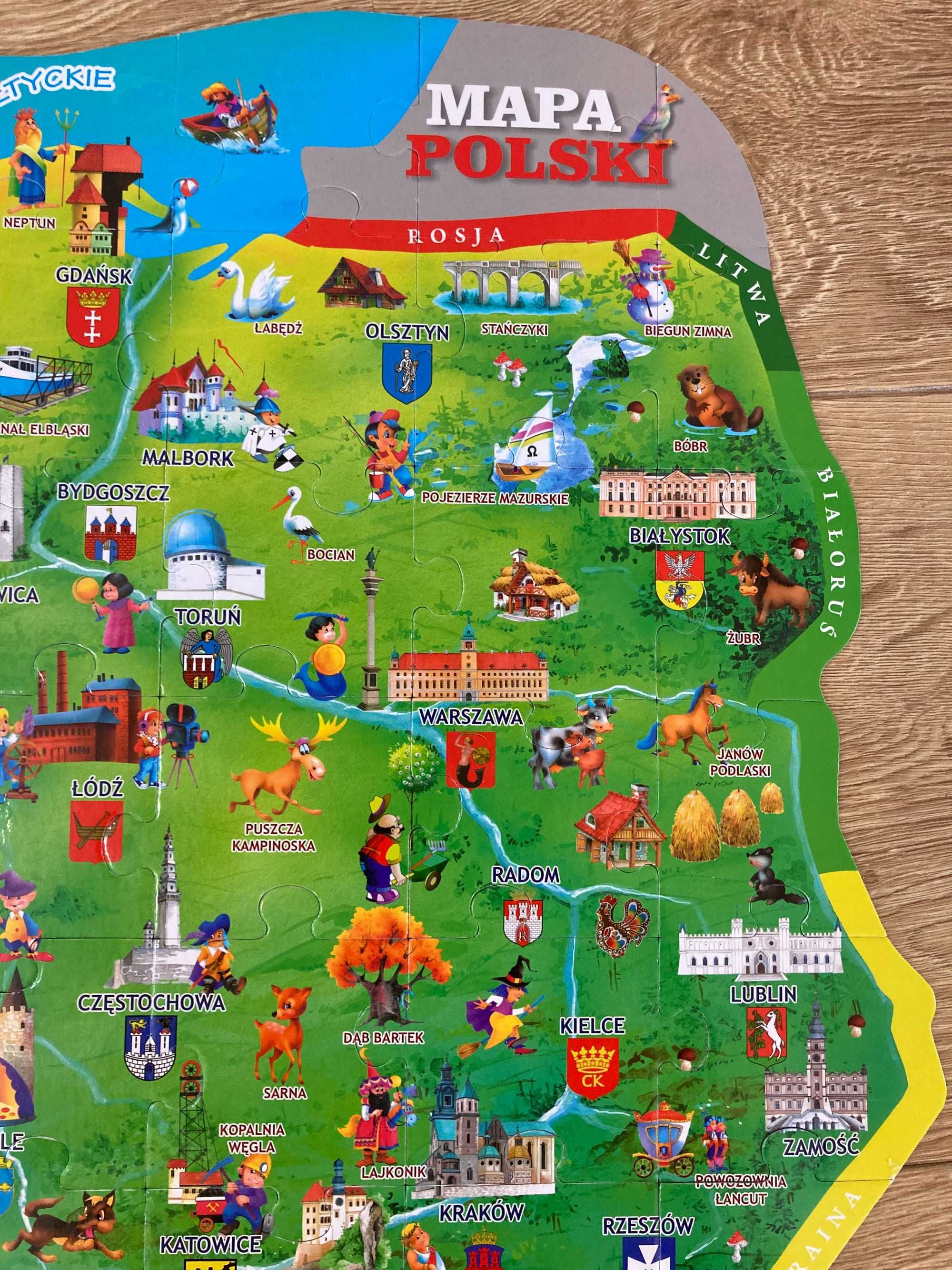 Puzzle mapa Polski