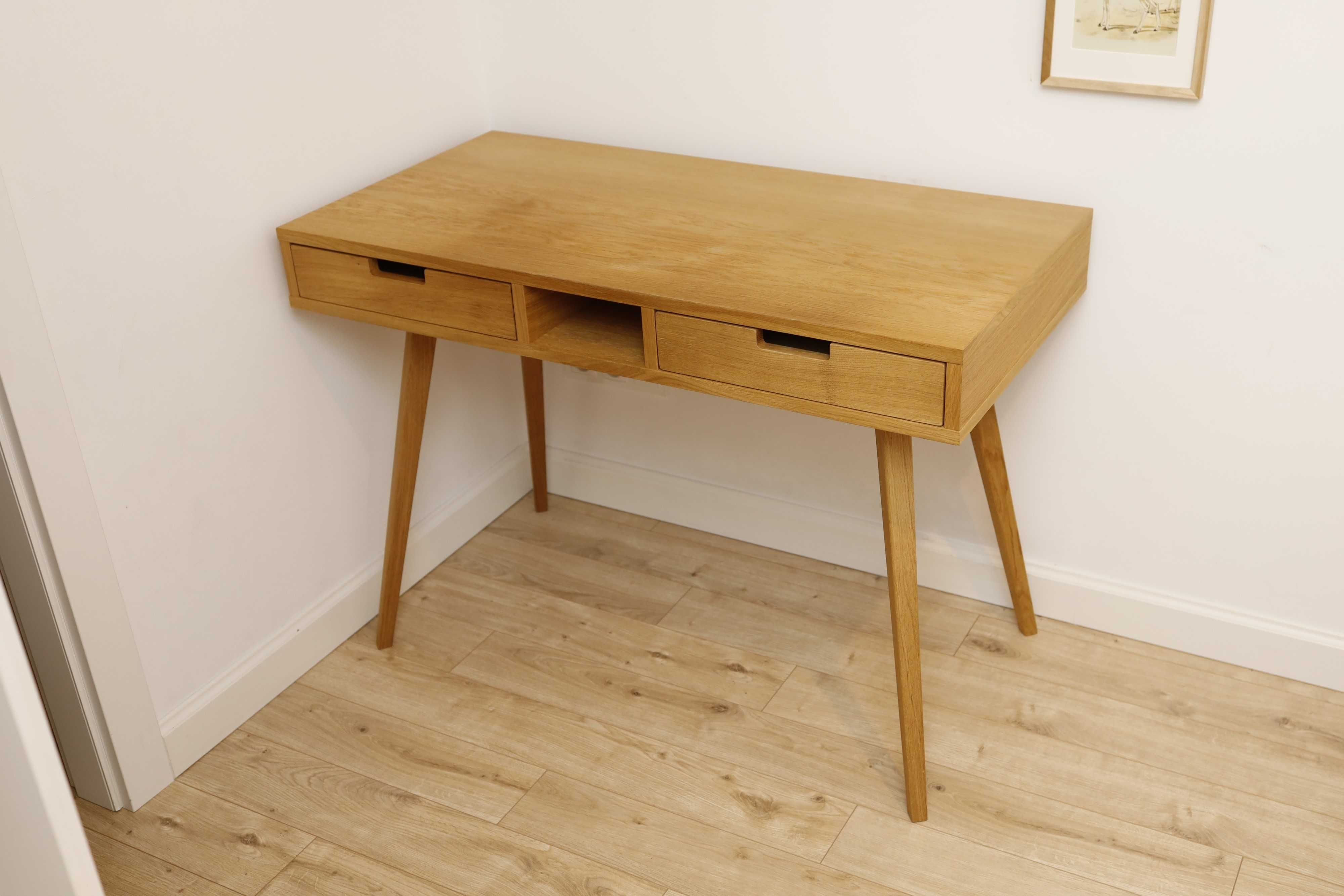Drewniane biurko dębowe