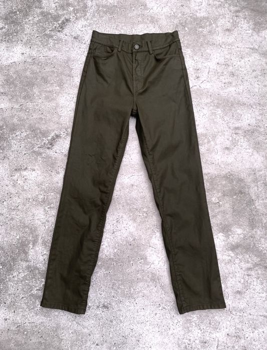 Женские кожаные брюки штаны Massimo Dutti S/M с напылением под кожу