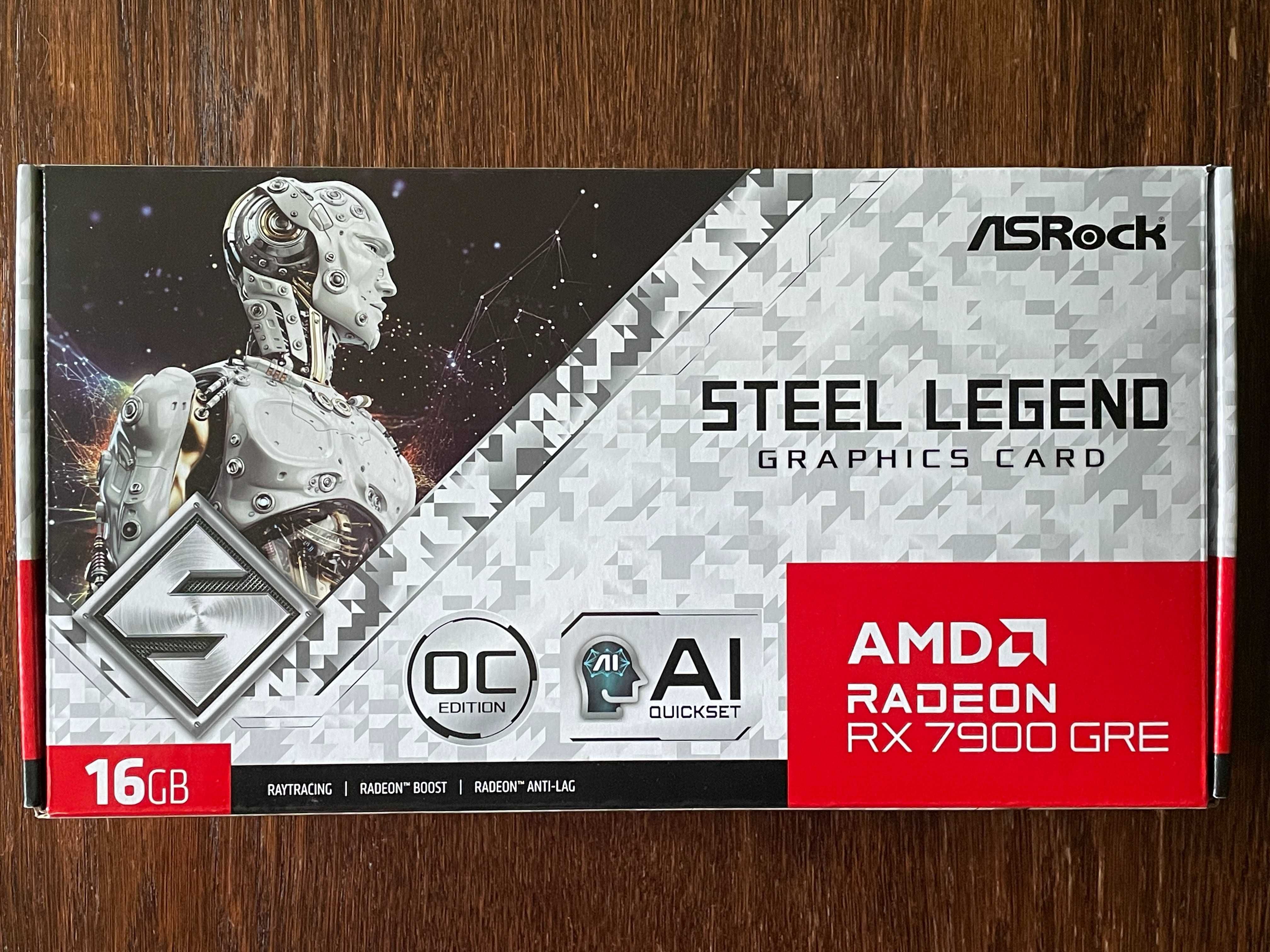 Видеокарта ASRock Radeon RX 7900 GRE Steel Legend OC 16GB (256bit)