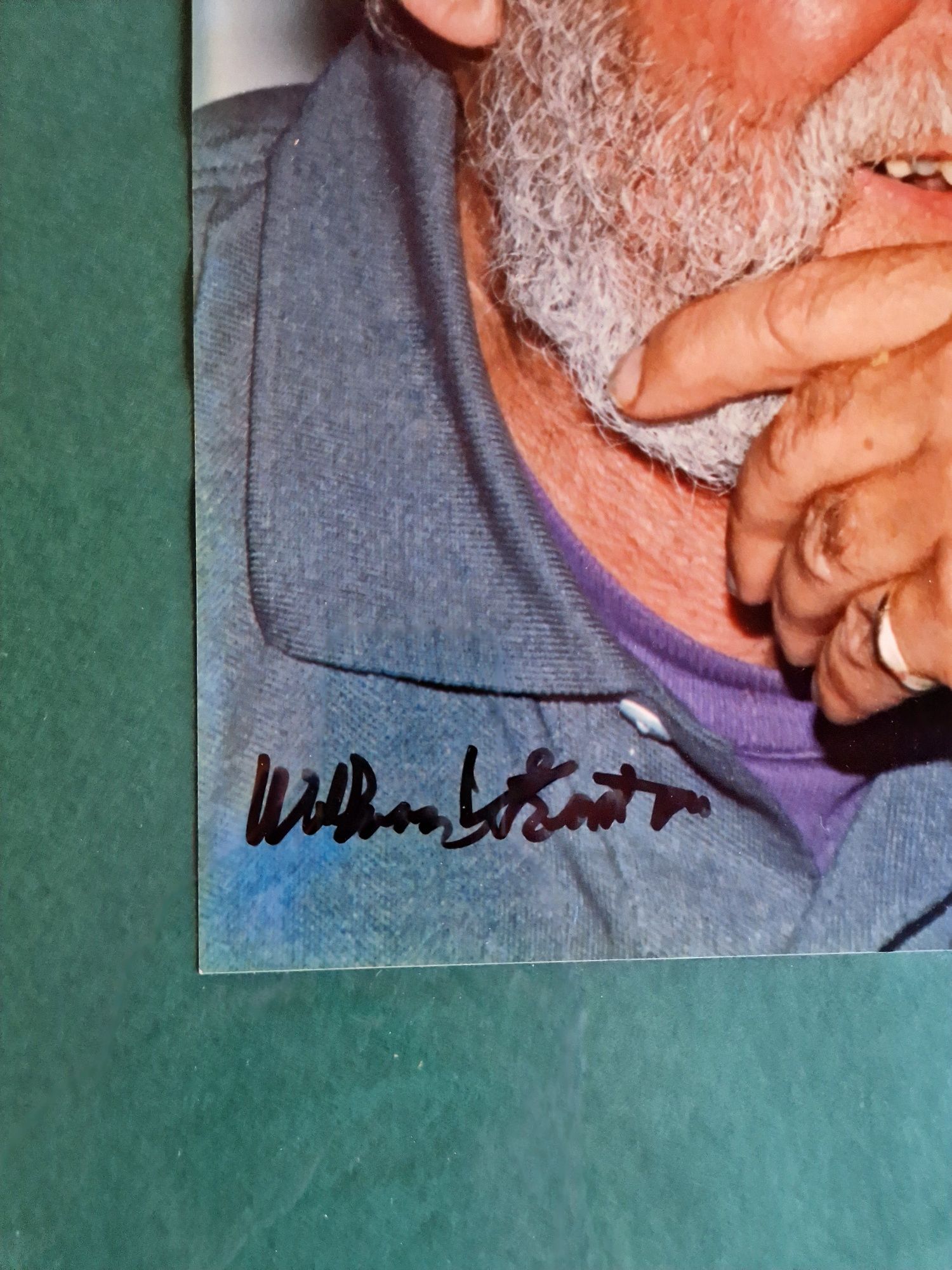 William Wharton. Zdjęcie z oryginalnym autografem.