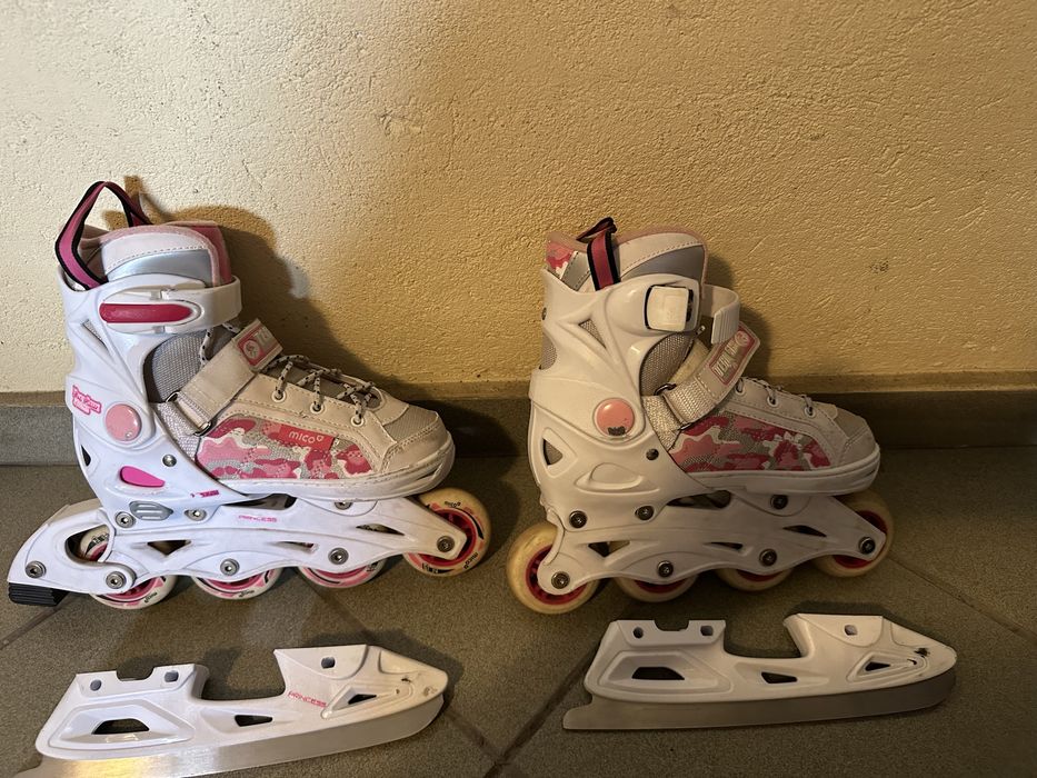 Łyżworolki dziewczece MICO PRINCESSE rozmiar 33-36