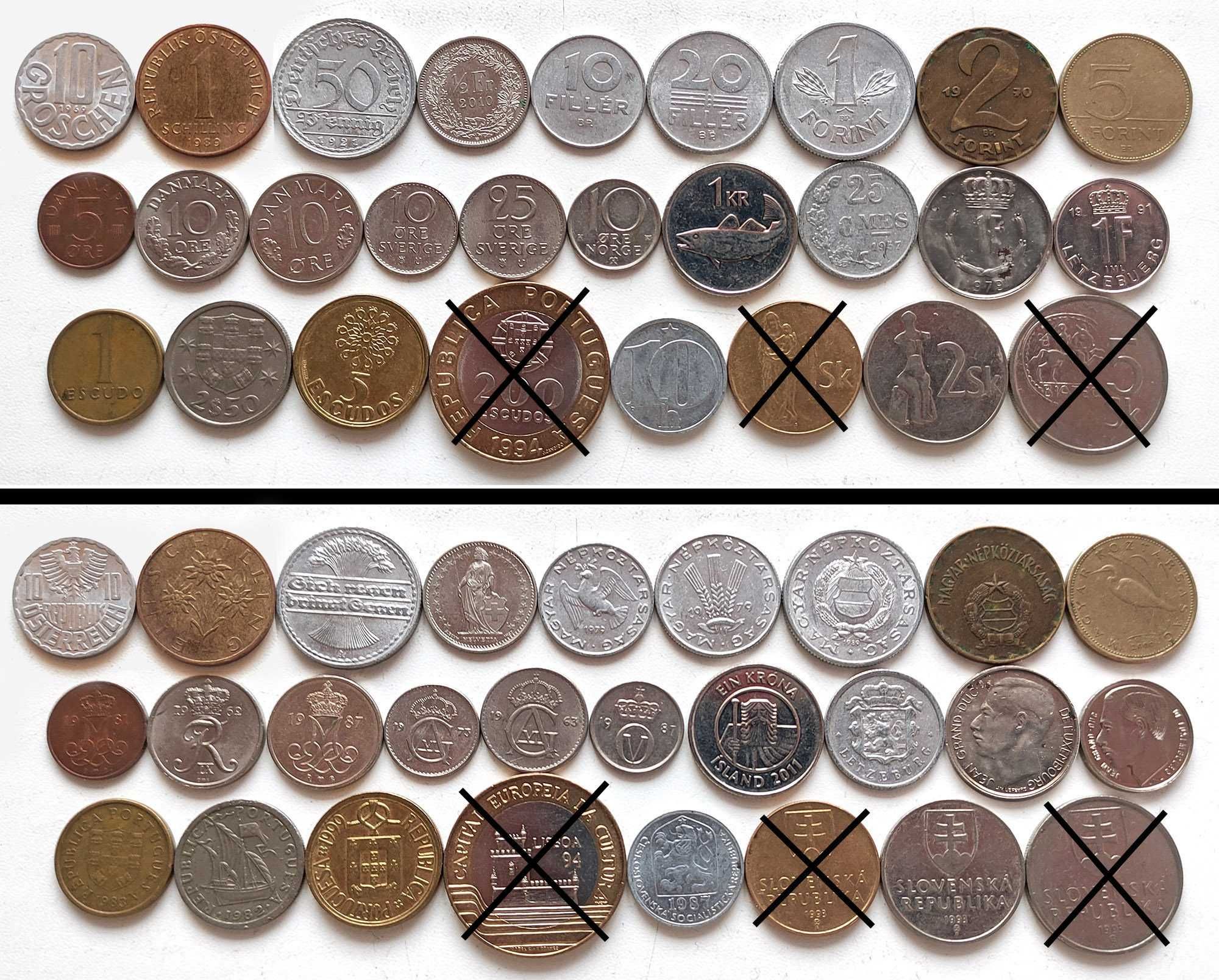 Монеты иностранные на выбор