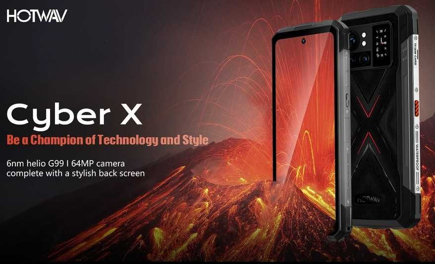 Hotwav cyber X, G99, FHD, 90Hz, 8/256Gb, 10200mA, 33W, 64Mp, NFC
