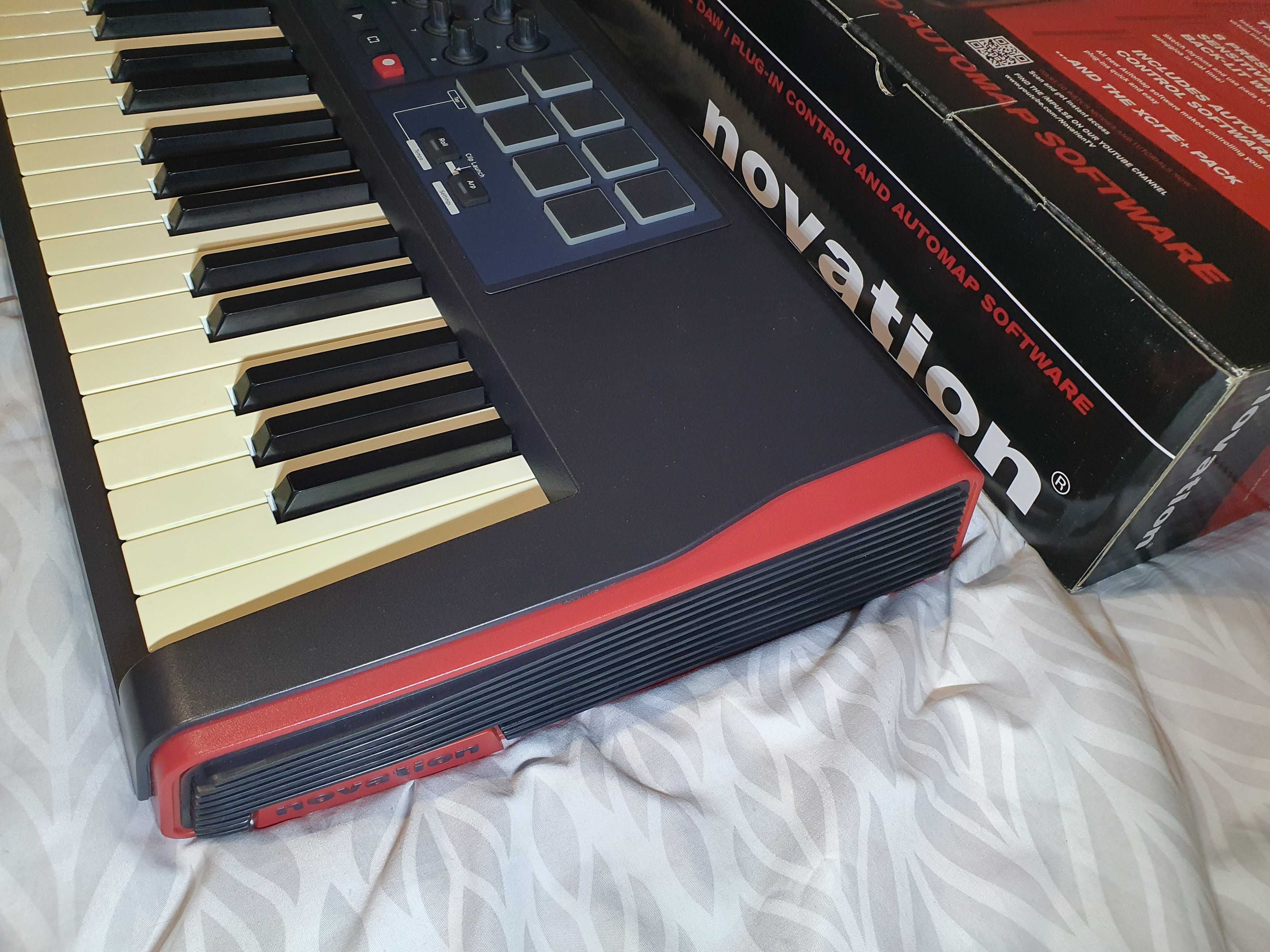 Novation Impulse 61 kontroler daw pianino syntezator do muzyki i nauki
