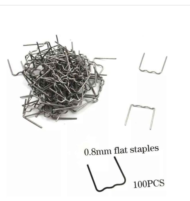 Grampo Soldar plástico UNIPLAST 0,8mm  Pré-Cortado (saco 100 unidades)