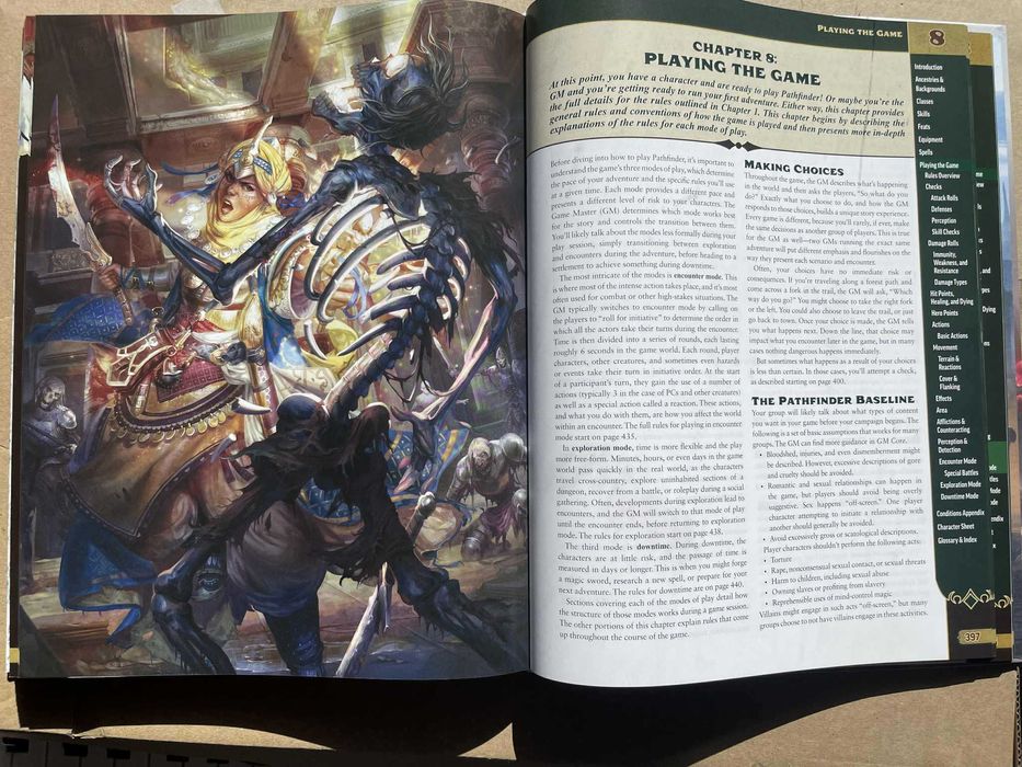 Pathfinder 2e Player Core Sketch Cover - nieużywany