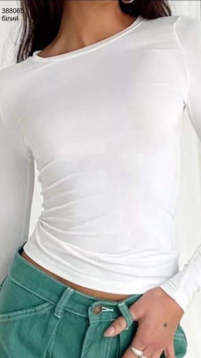 Лонгслів жіночий, з подовженими рукавами