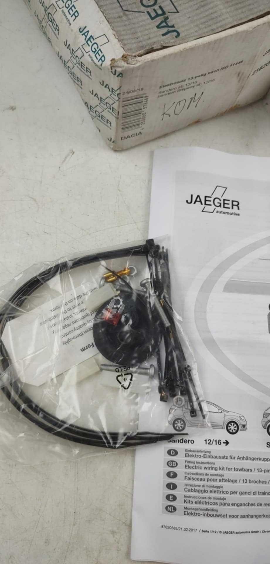 JAEGER Zestaw elektryczny, zestaw zaczepu przyczepy DACIA Sandero II