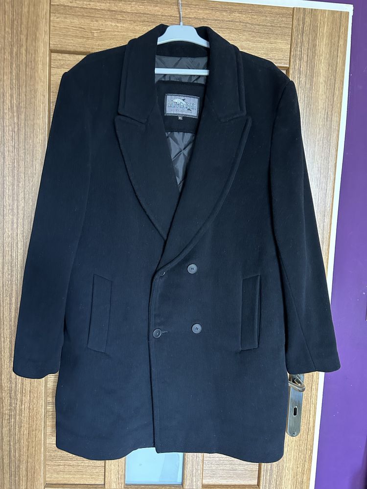 Płaszcz męski Czarny Rozmiar XL