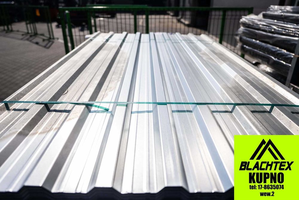 Blacha trapezowa T-14/T-18 ocynk - pakiety po 50 szt. - gotowe arkusze