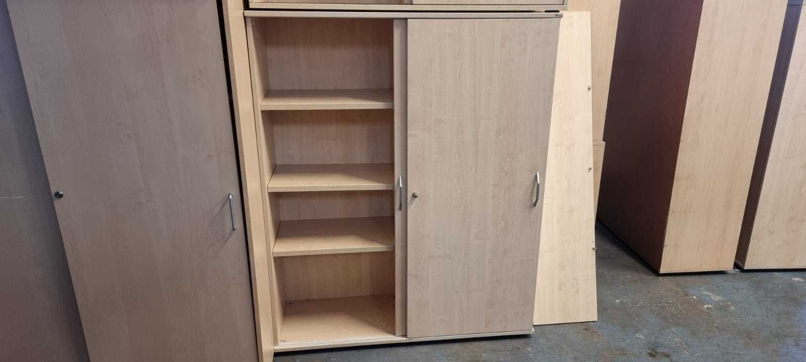 Komoda komody MARO buk drzwi przesuwne wysoka